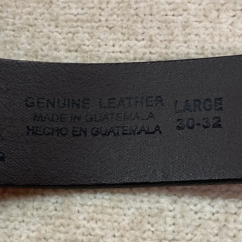 Levi Strauss Leather Embossed Light Brown Belt L (30-32)